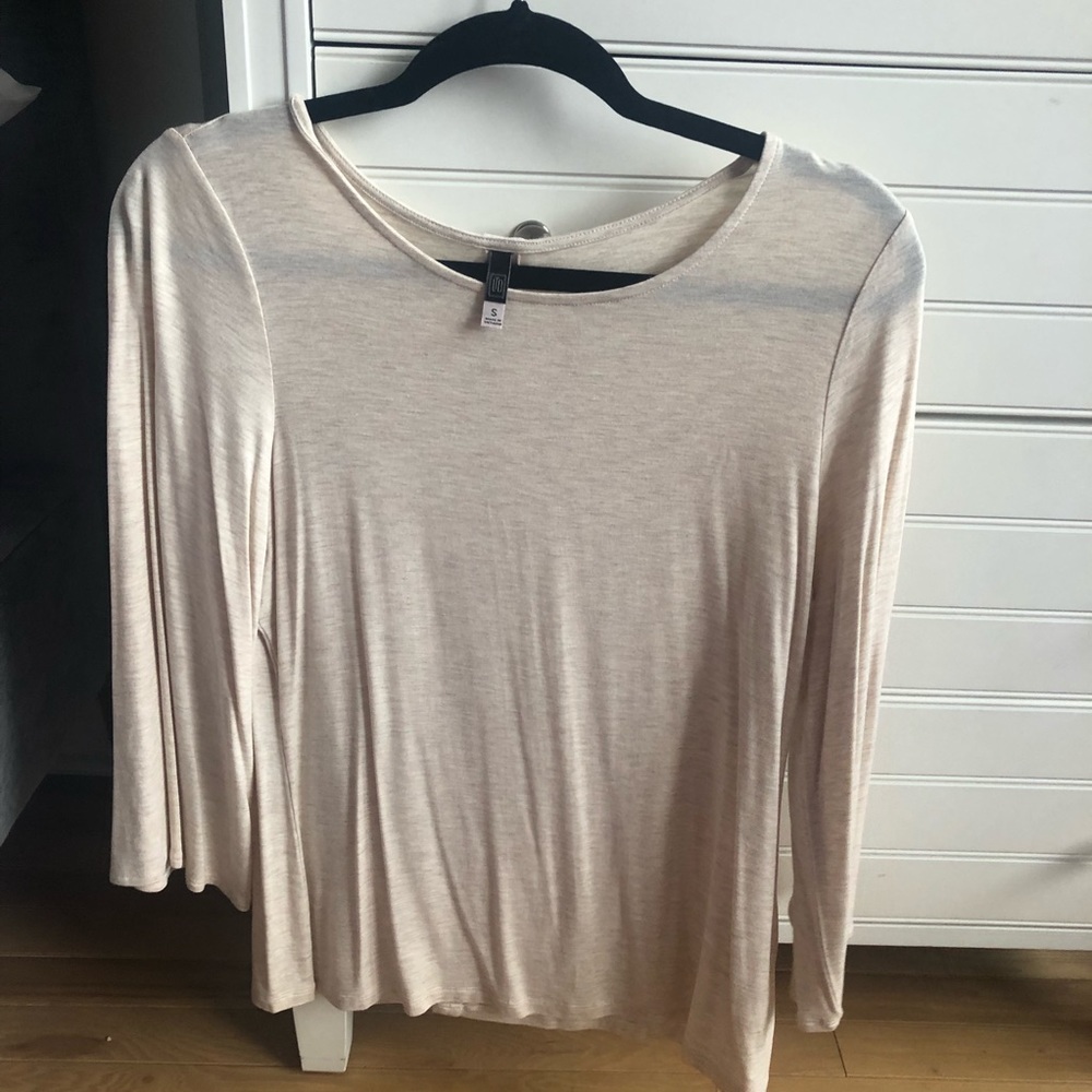 Limited cream light weight long sleeve top